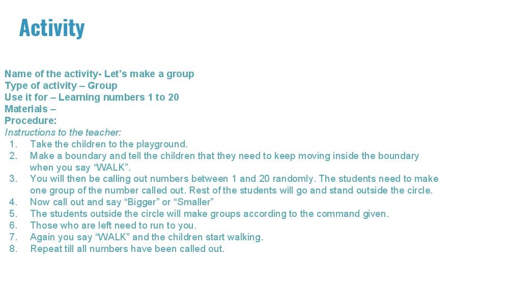 Teaching Material for Class 1 Maths – NCERT CBSE Handbook for Teachers