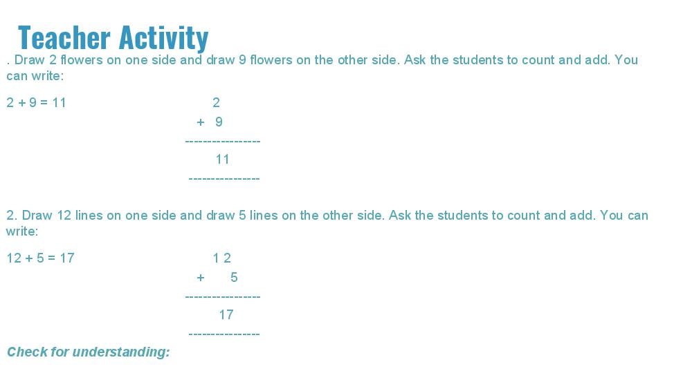 Teaching Material for Class 1 Maths – NCERT CBSE Handbook for Teachers