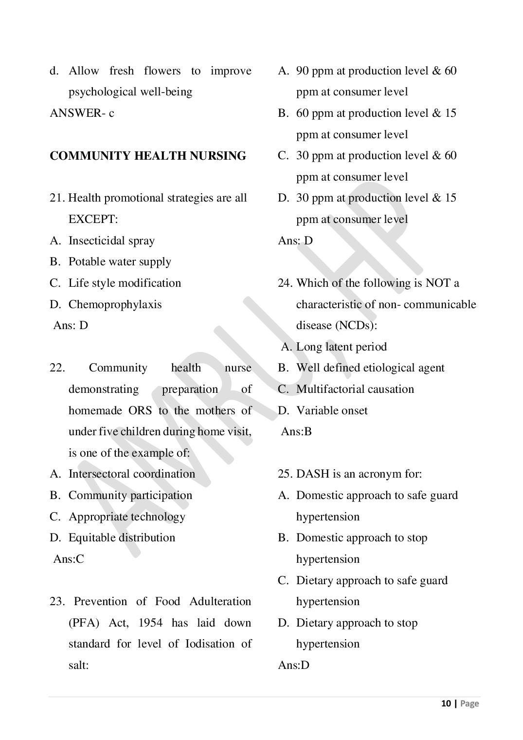 HP M.Sc Nursing 2026 Question Paper PDF