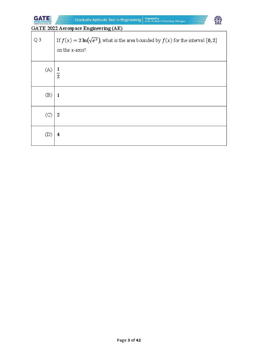 GATE 2022 Question Papers PDF with Answer Keys (37 Papers)
