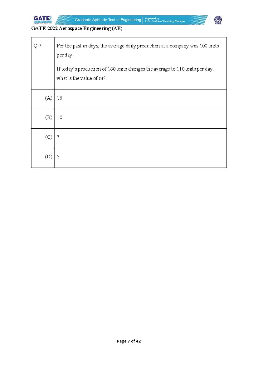 GATE 2022 Question Papers PDF with Answer Keys (37 Papers)