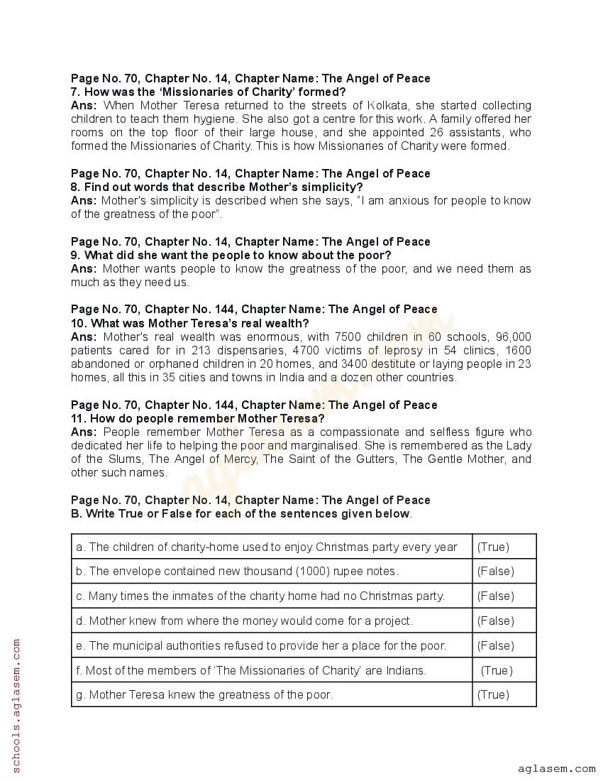 class 7 english chapter 13 activity 14