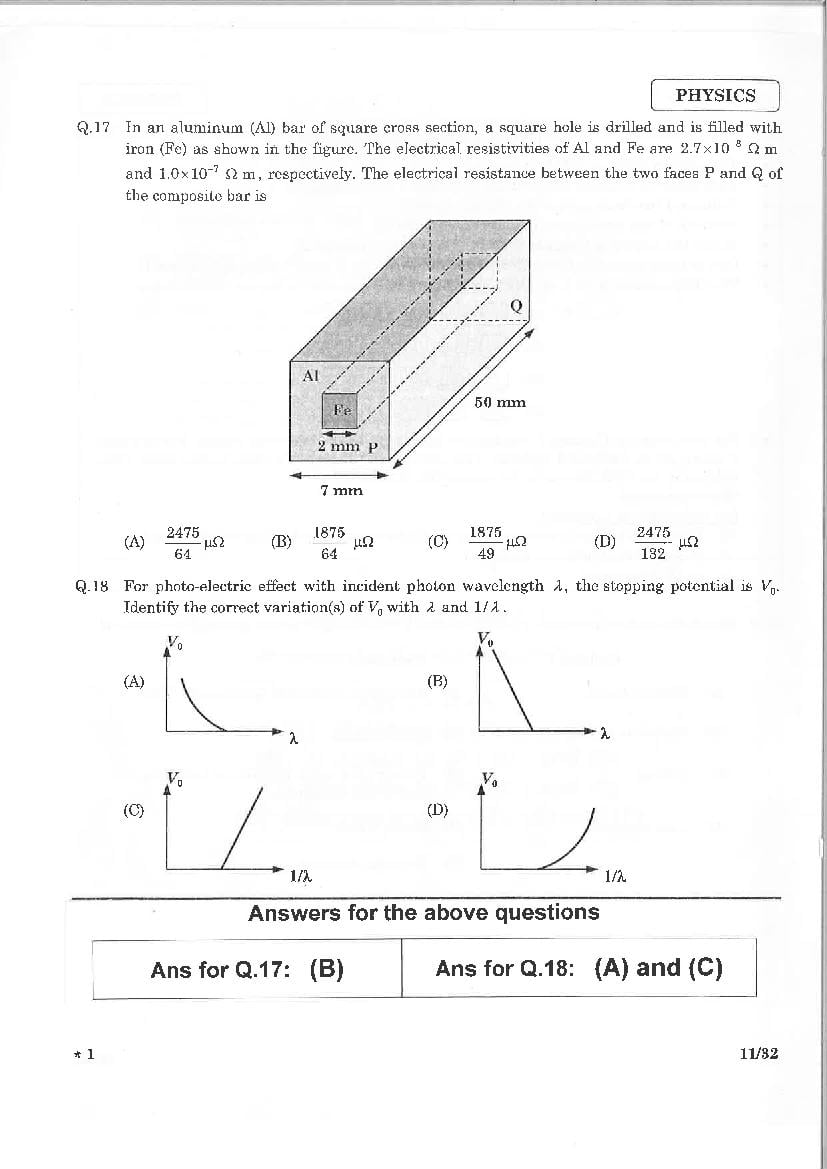 JEE Advanced 2015 Question Paper PDF (2 Papers with Answers)