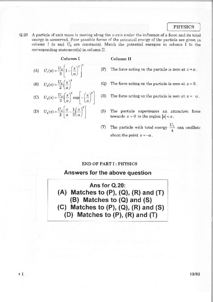 JEE Advanced 2015 Question Paper PDF (2 Papers with Answers)