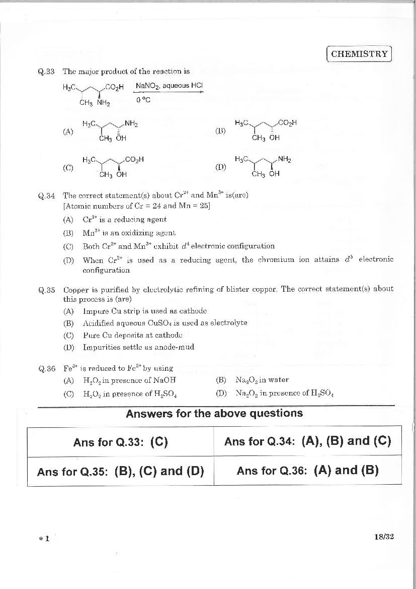 JEE Advanced 2015 Question Paper PDF (2 Papers with Answers)
