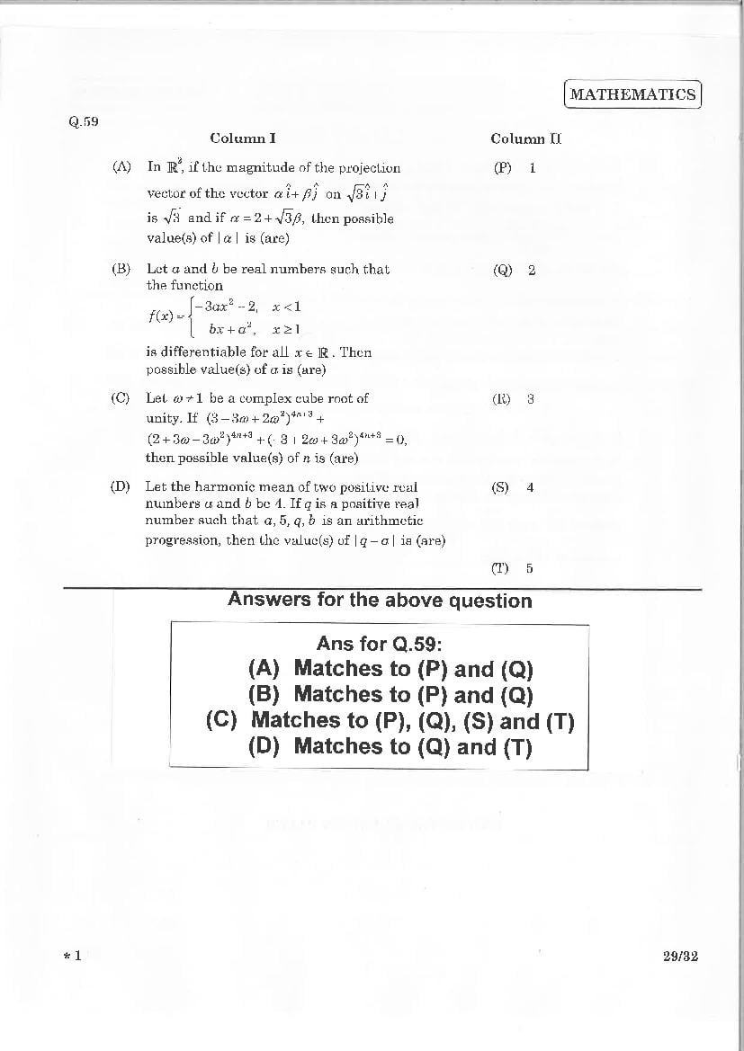 JEE Advanced 2015 Question Paper PDF (2 Papers with Answers)