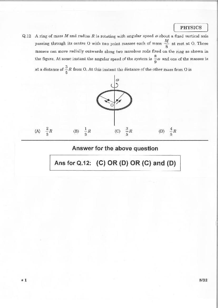 JEE Advanced 2015 Question Paper PDF (2 Papers with Answers)