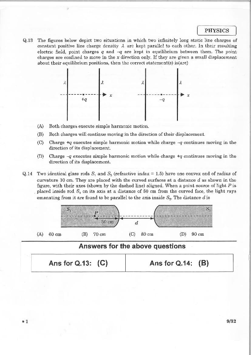JEE Advanced 2015 Question Paper PDF (2 Papers with Answers)