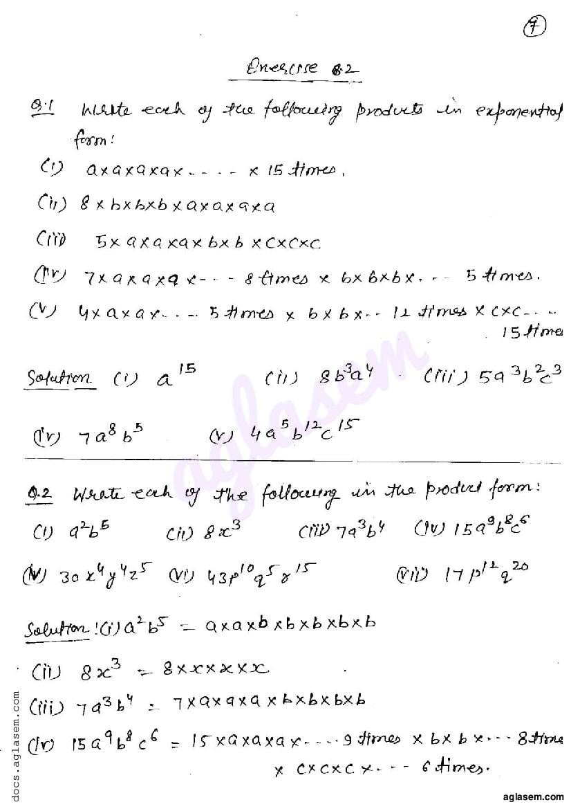 RD Sharma Solutions Class 6 Maths Chapter 8 Introduction to Algebra Exercise 8.2 - Page 1