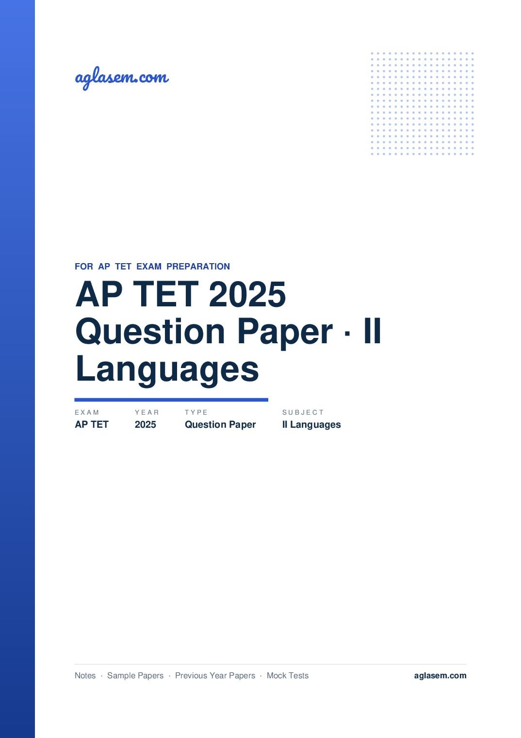 AP TET 2025 Question Paper II Languages - Page 1 of 104
