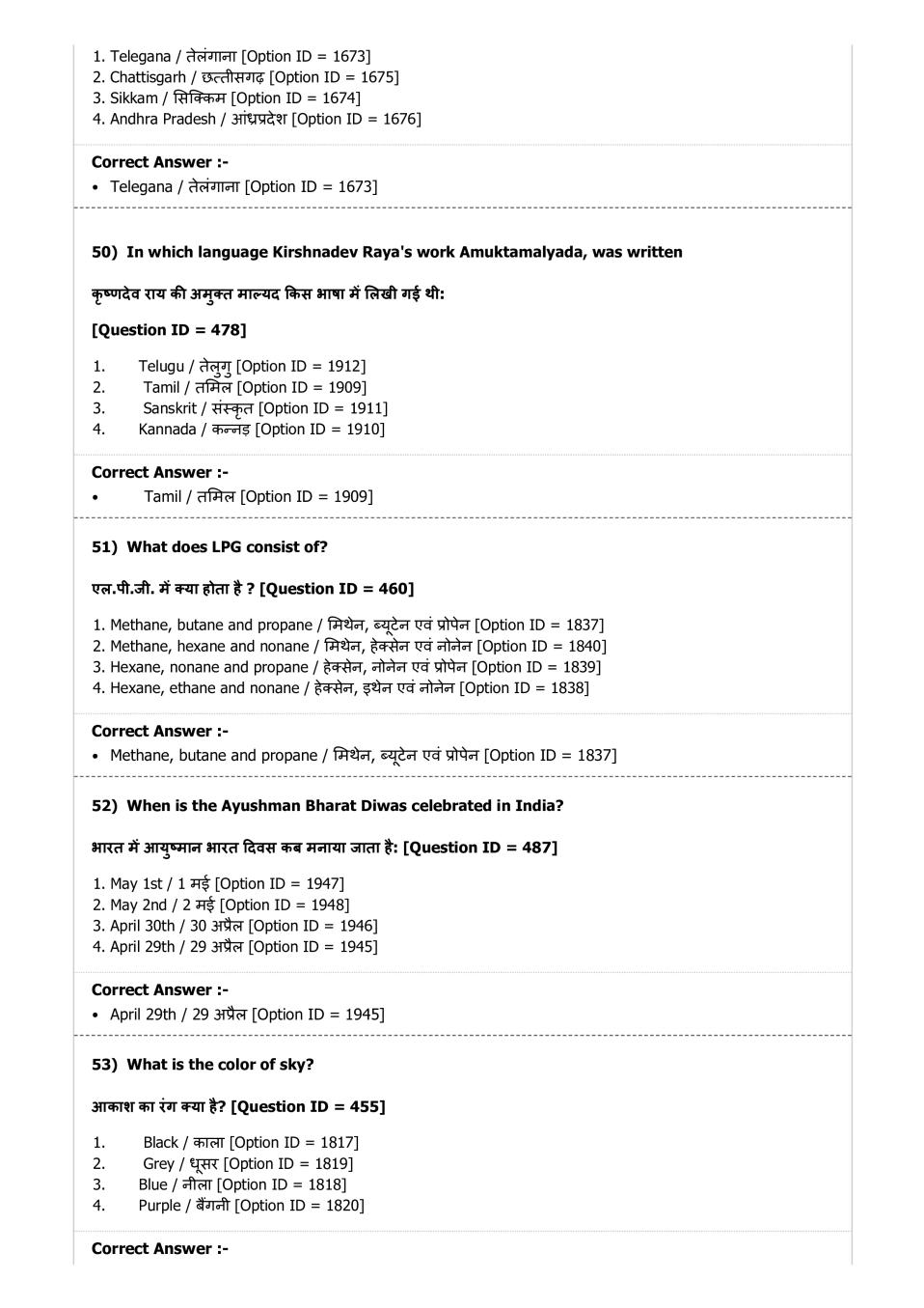 DUET 2019 Question Papers PDF (123 Course-wise Papers)