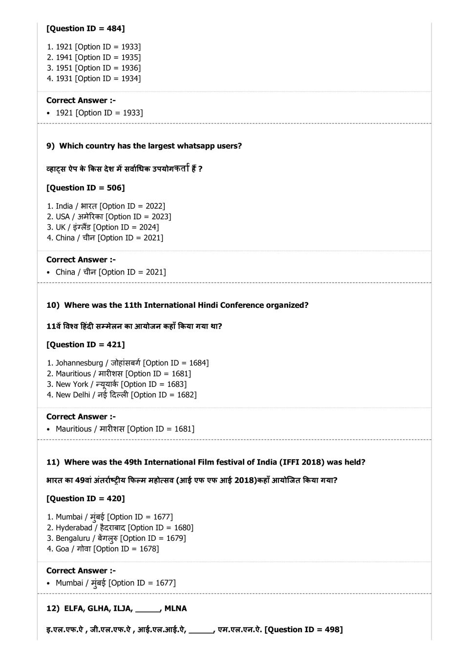 DUET 2019 Question Papers PDF (123 Course-wise Papers)