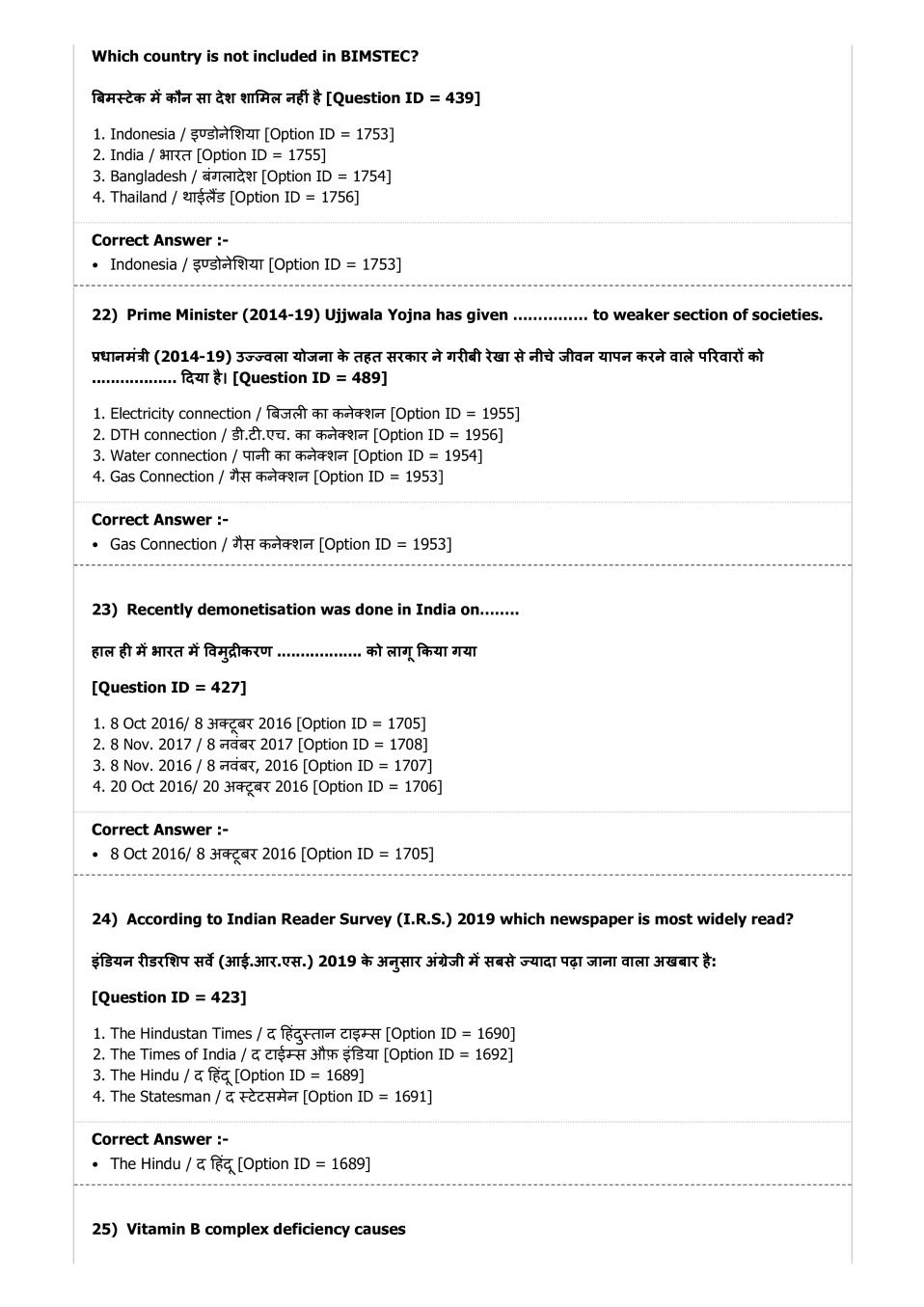 DUET 2019 Question Papers PDF (123 Course-wise Papers)