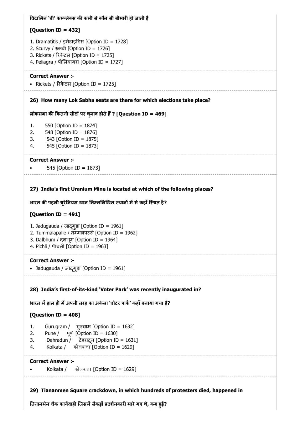 DUET 2019 Question Papers PDF (123 Course-wise Papers)