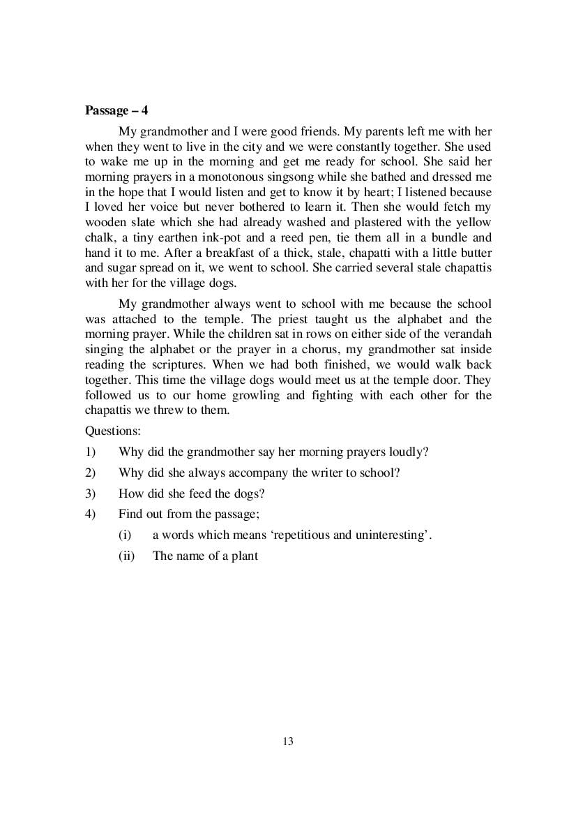 MP Board Class 9 English (Special) Question Bank (PDF) – Important Questions