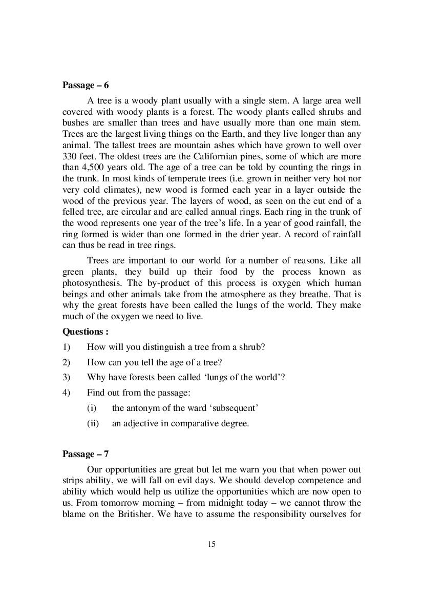 MP Board Class 9 English (Special) Question Bank (PDF) – Important Questions