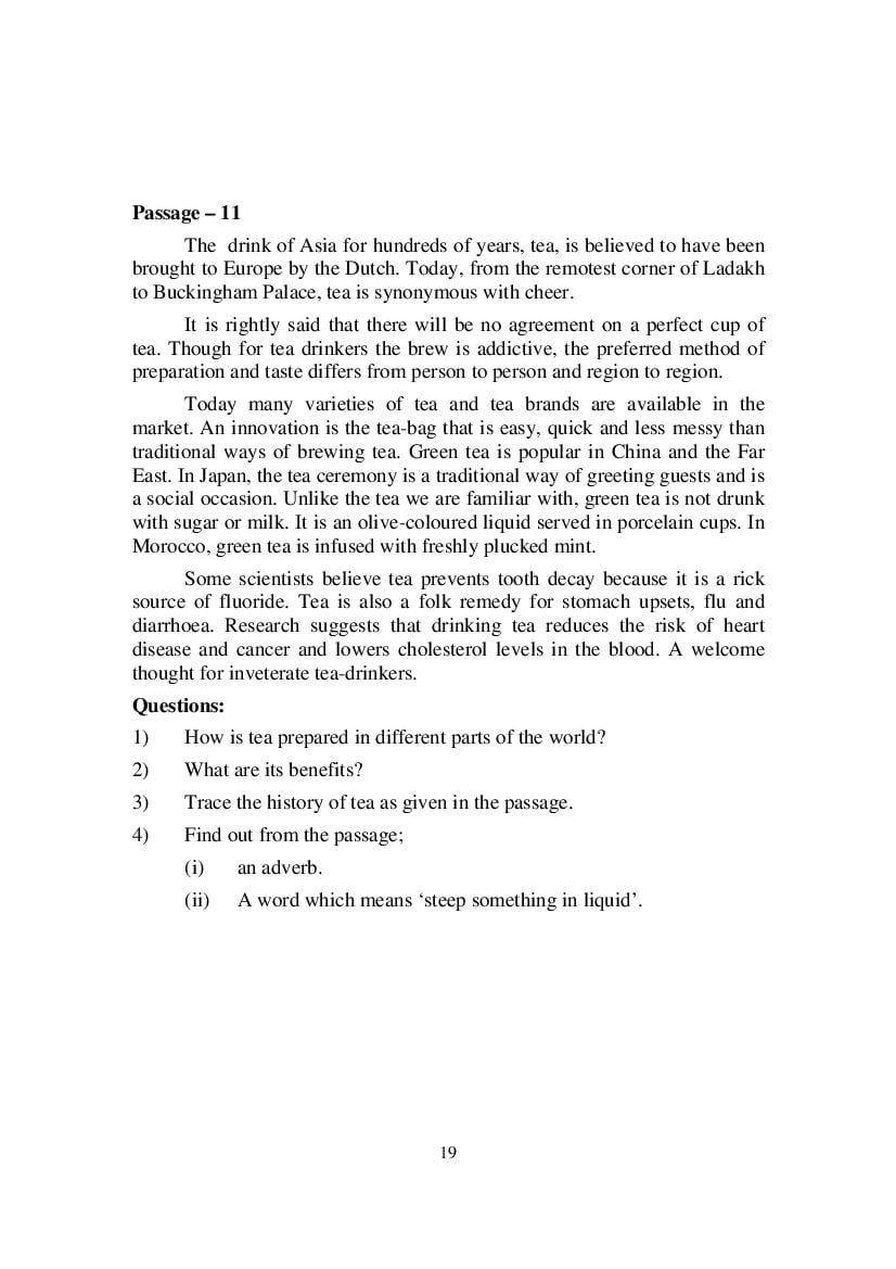 MP Board Class 9 English (Special) Question Bank (PDF) – Important Questions