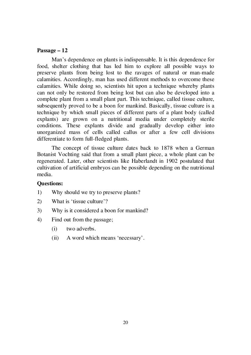 MP Board Class 9 English (Special) Question Bank (PDF) – Important Questions