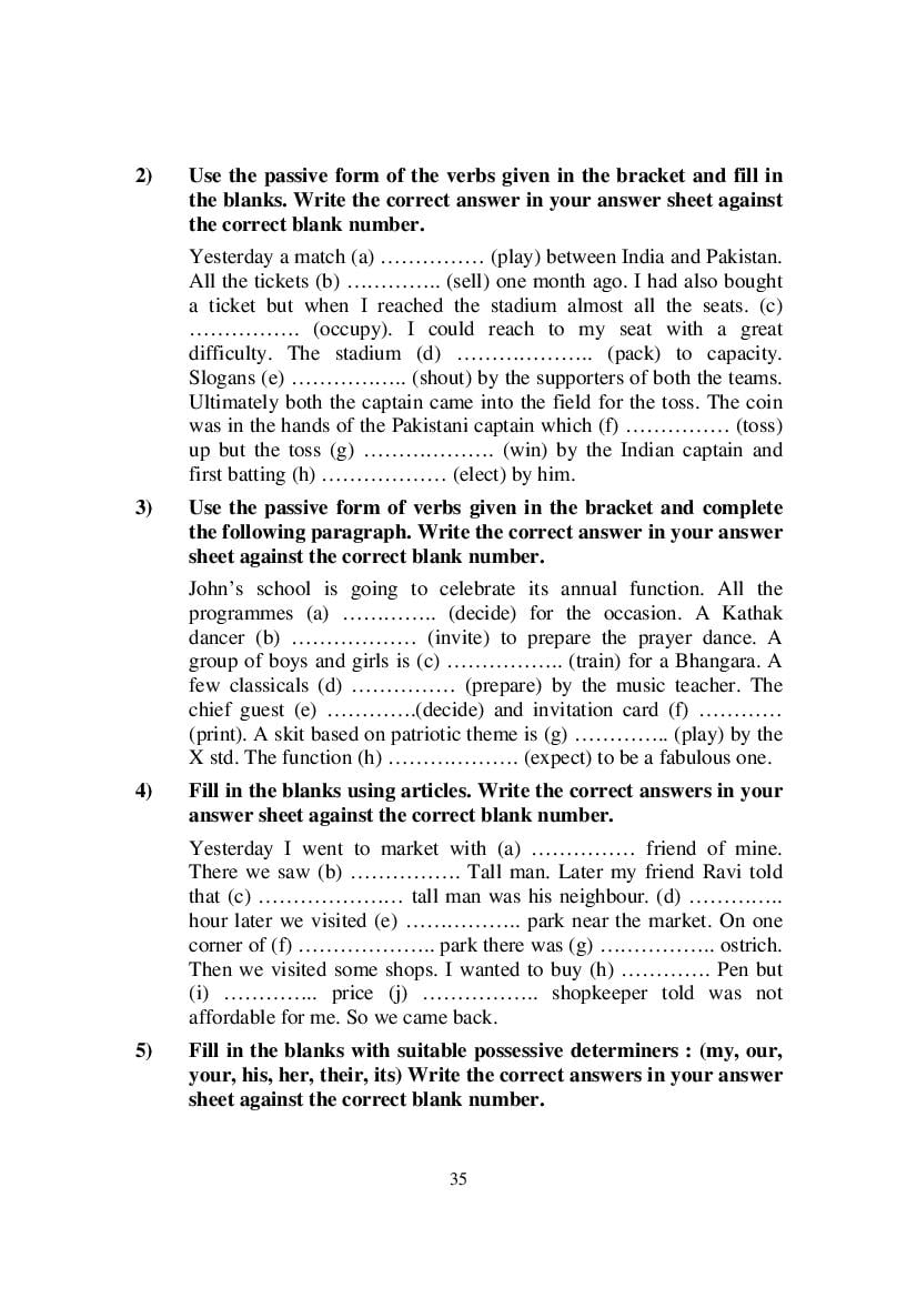 MP Board Class 9 English (Special) Question Bank (PDF) – Important Questions