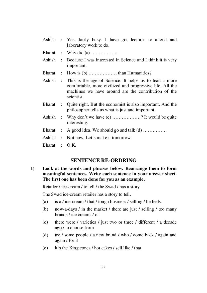 MP Board Class 9 English (Special) Question Bank (PDF) – Important Questions