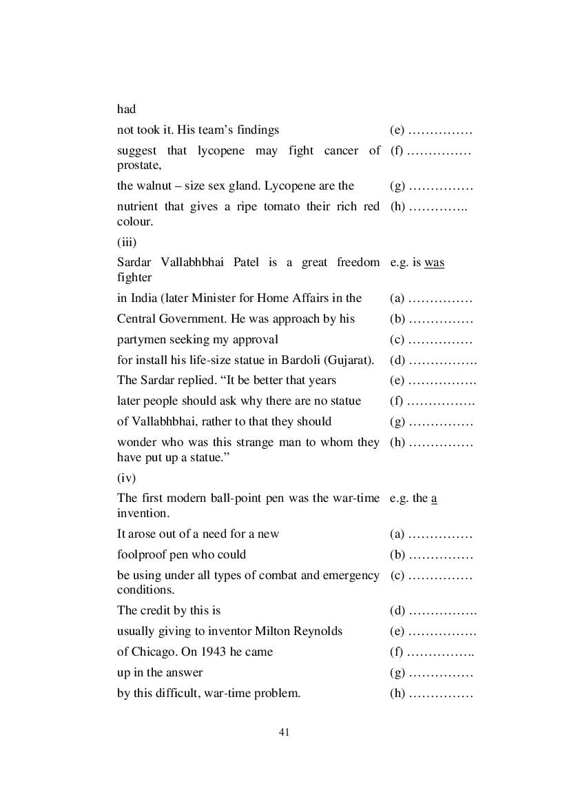 MP Board Class 9 English (Special) Question Bank (PDF) – Important Questions