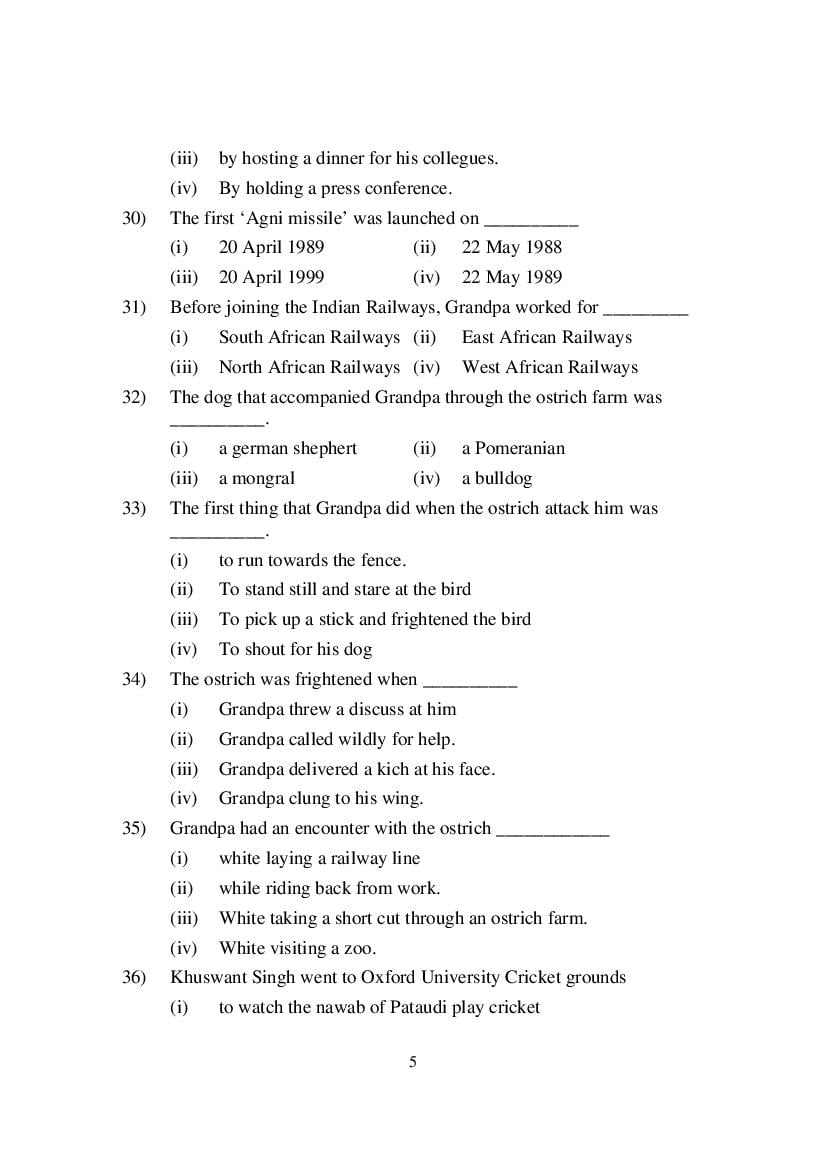 MP Board Class 9 English (Special) Question Bank (PDF) – Important Questions