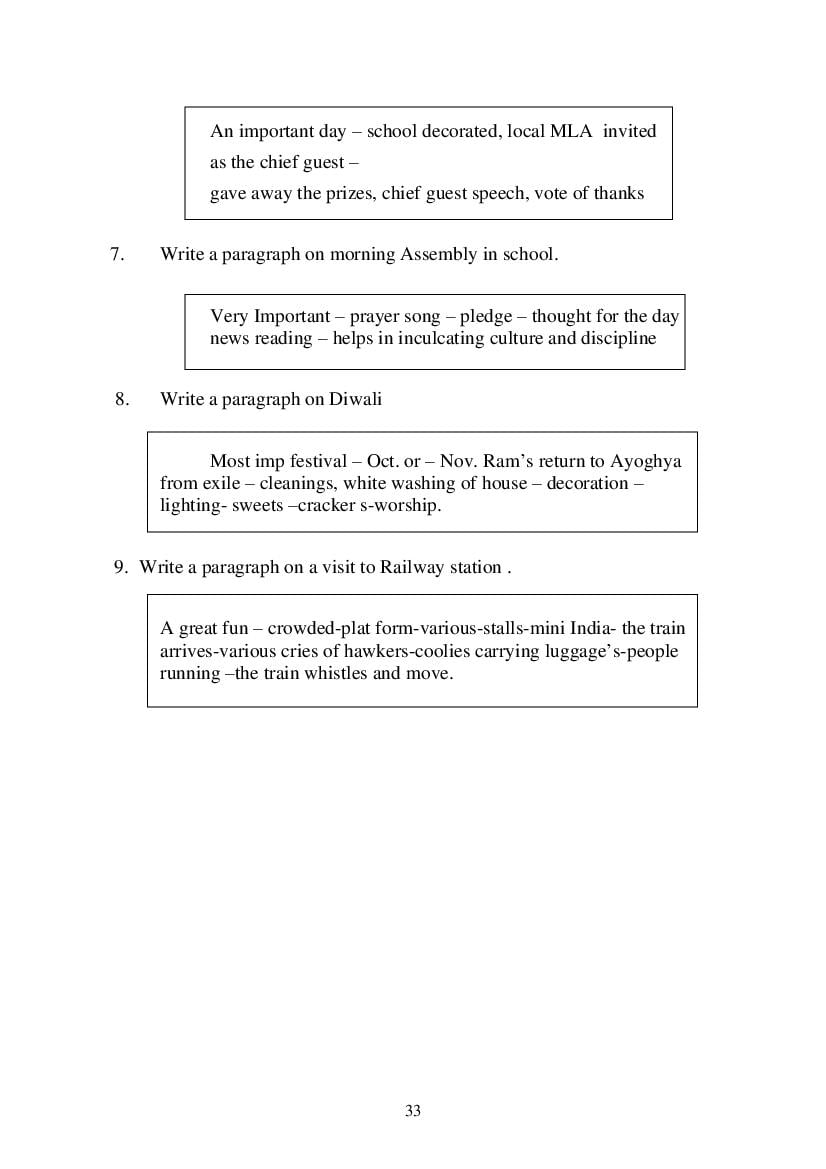 MP Board Class 9 English (General) Question Bank (PDF) – Important Questions