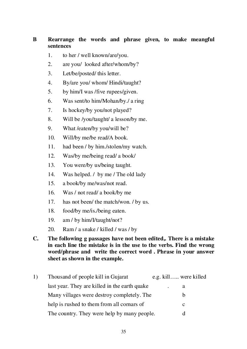 MP Board Class 9 English (General) Question Bank (PDF) – Important Questions