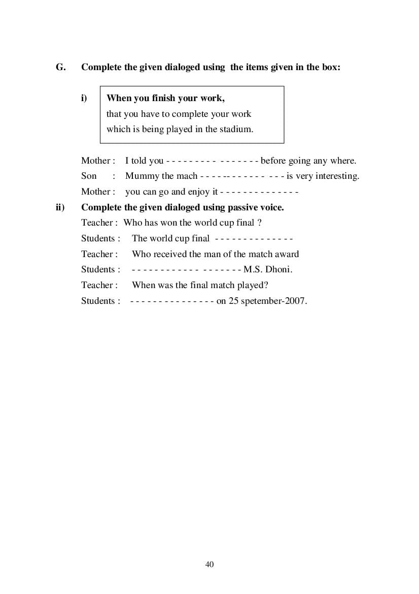 MP Board Class 9 English (General) Question Bank (PDF) – Important Questions
