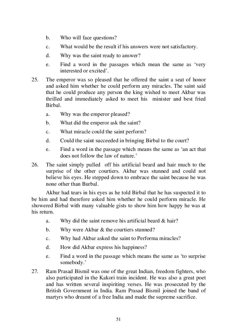 MP Board Class 9 English (General) Question Bank (PDF) – Important Questions