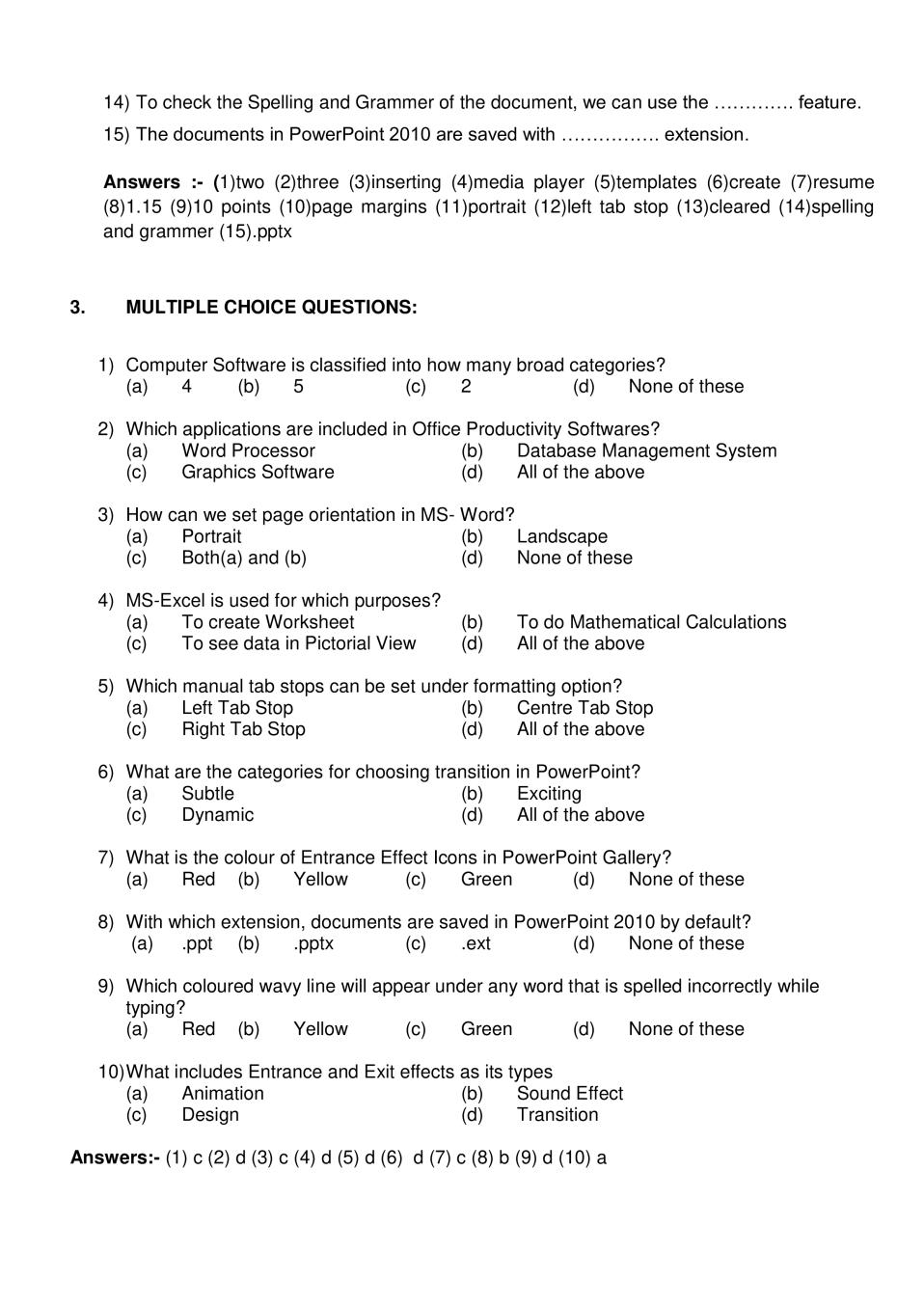 2010 Ap Computer Science Free Response Answers