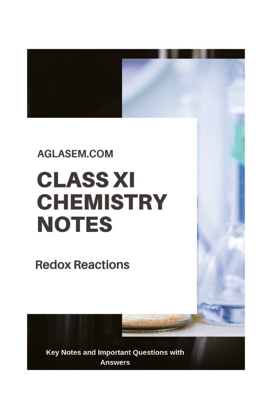 Notes Of Redox Reaction Class 11 Chemistry Pdf