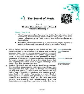 NCERT Book Class 9 English (Beehive) Chapter 2 Wind; The Sound of Music