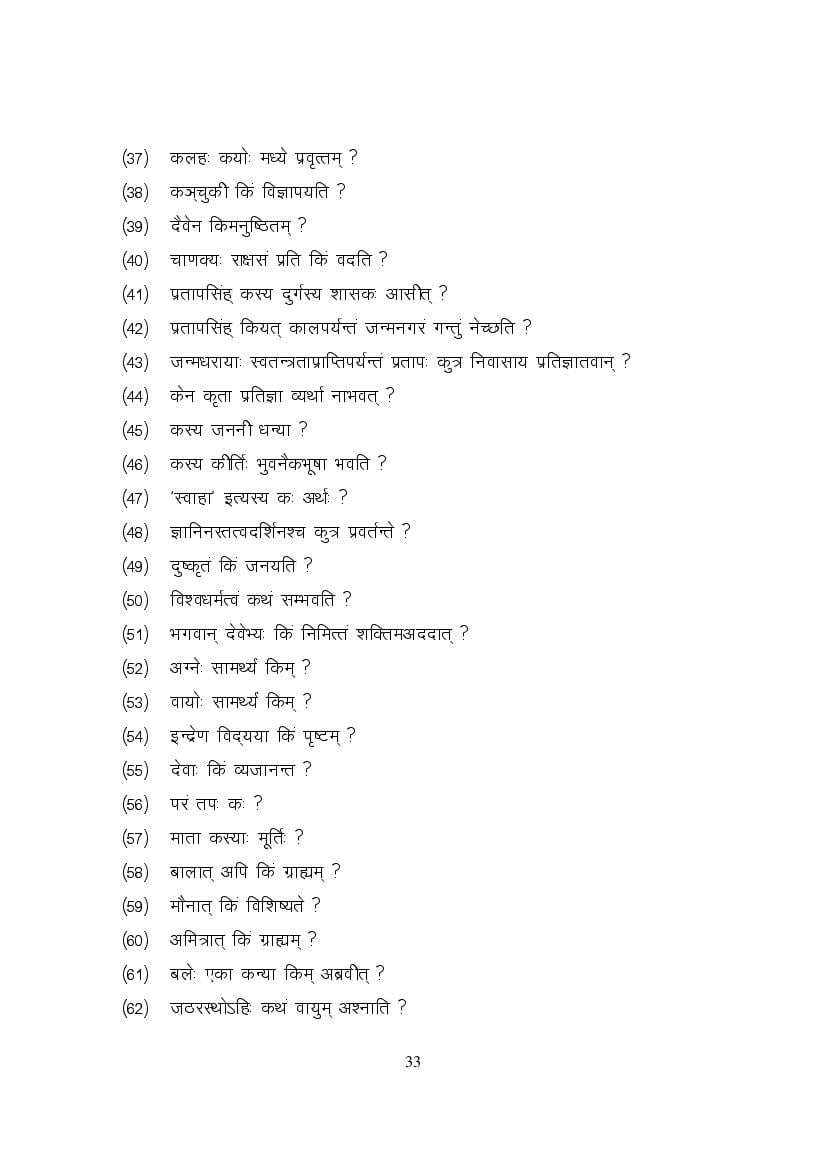 MP Board Class 9 Sanskrit Question Bank (PDF) – Important Questions