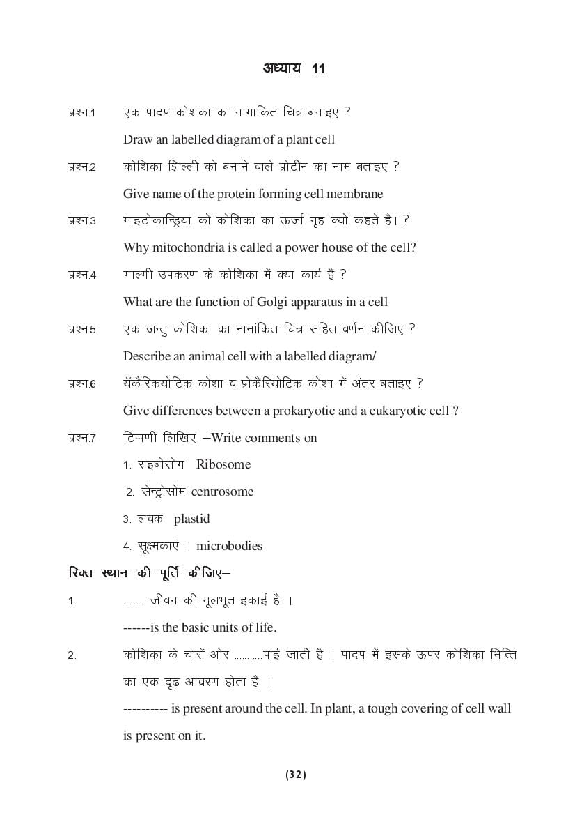 MP Board Class 9 Science Question Bank (PDF) – Important Questions