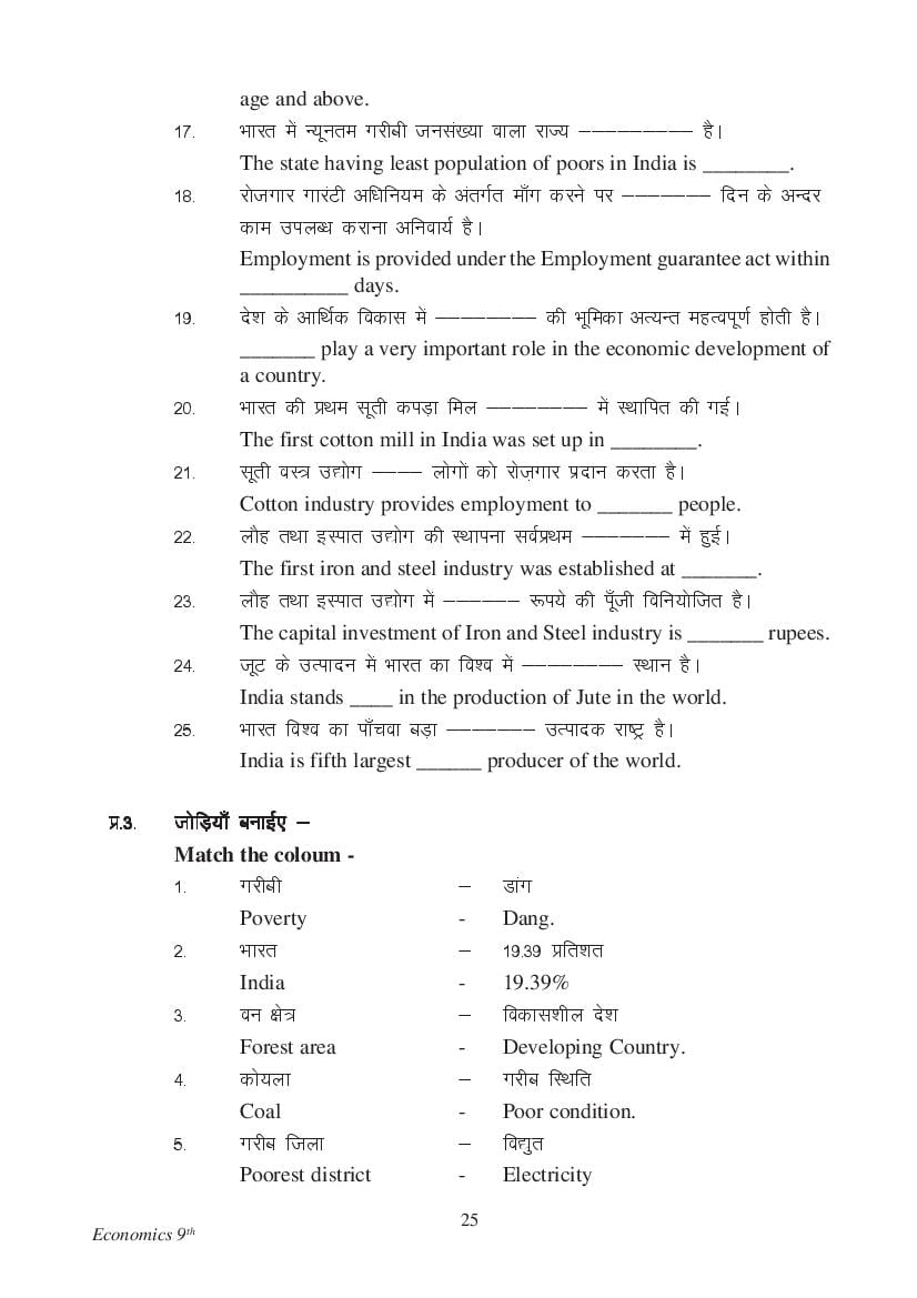 MP Board Class 9 Social Science Question Bank (PDF) – Important Questions