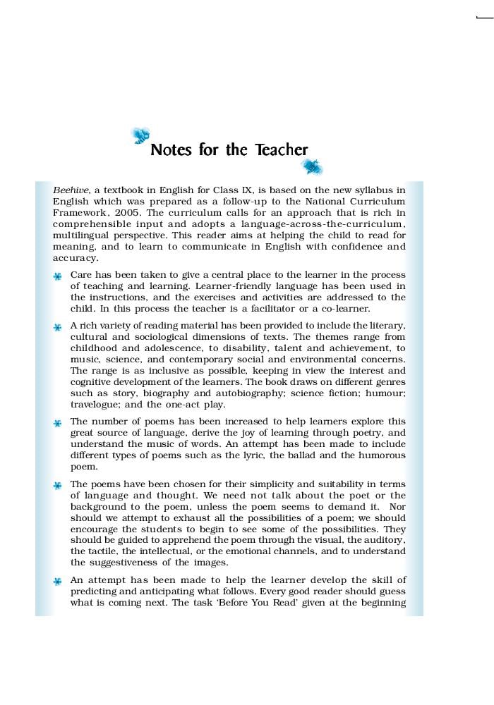 NCERT Book Class 9 English (Beehive) Chapter 1 The Road Not Taken; The Fun They Had - Page 1