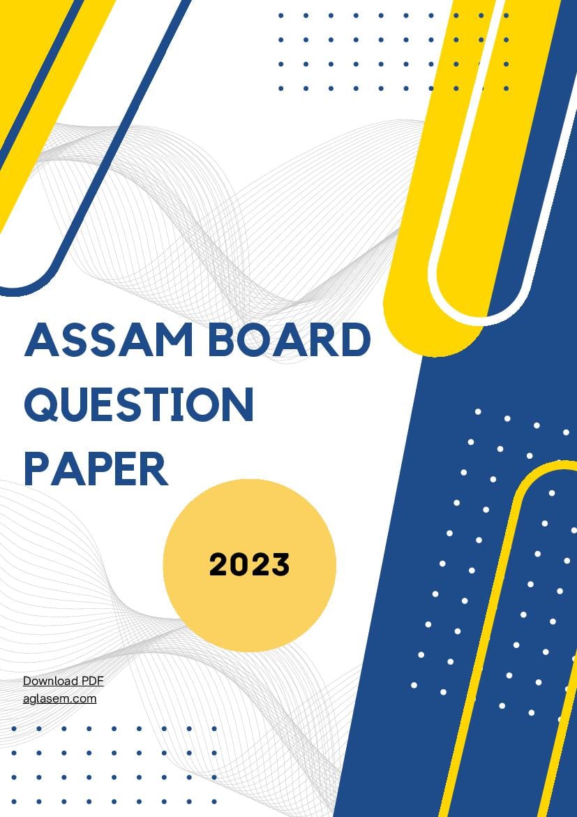 Assam Board Class 11 Question Paper 2023 Anthropology - Page 1