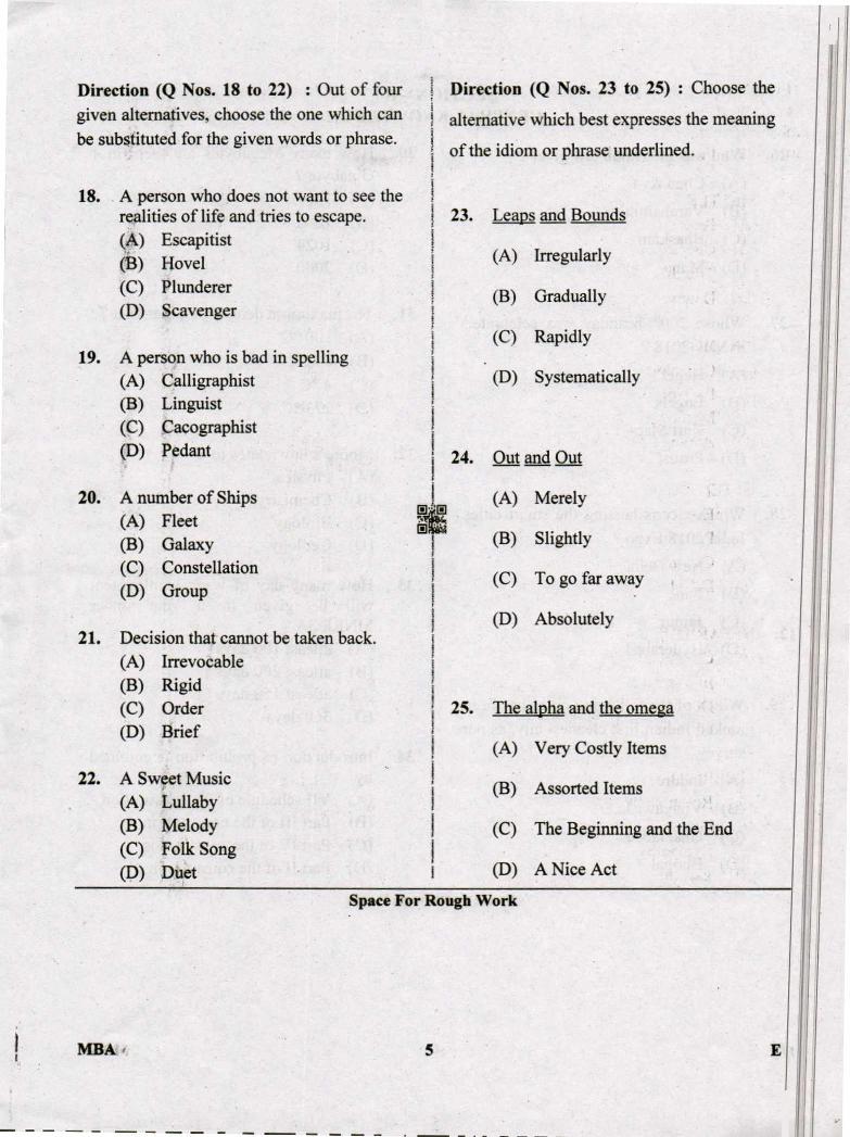 Karnataka PGCET 2019 Question Paper PDF with Answer Key (12 Papers)