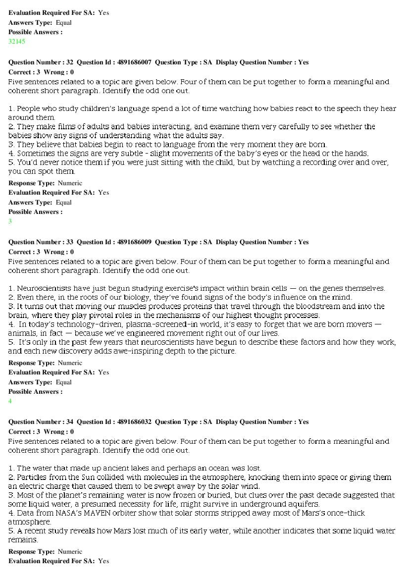 CAT 2017 Question Paper PDF with Answer Key (Slot 1 and 2)