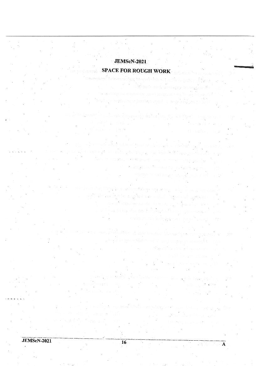 JEMScN 2021 Question Paper PDF (M.Sc. Nursing, WBJEEB)