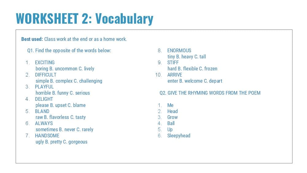 Teaching Material for Class 5 English – NCERT CBSE Handbook for Teachers