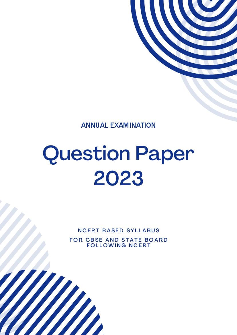 Class 11 Question Paper 2023 Accountancy - Page 1