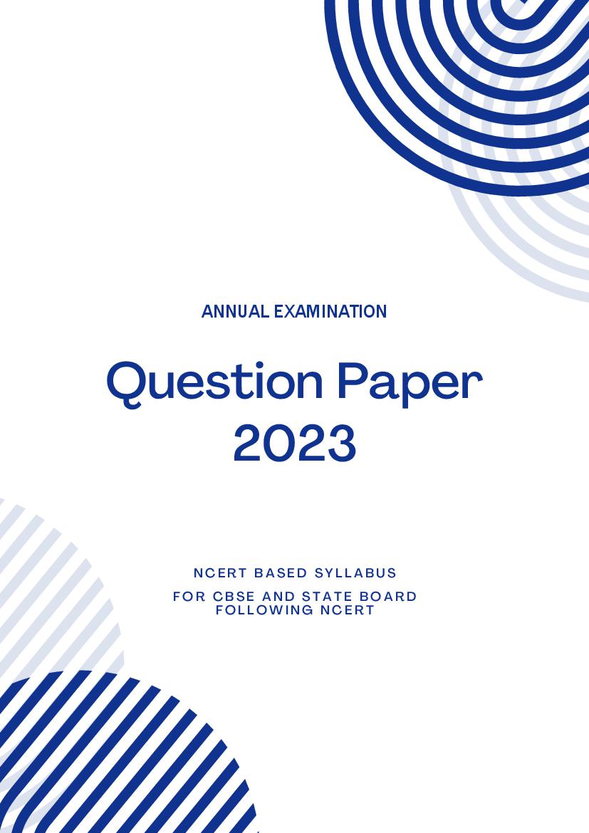 Class 11 Question Paper 2023 Biology - Page 1