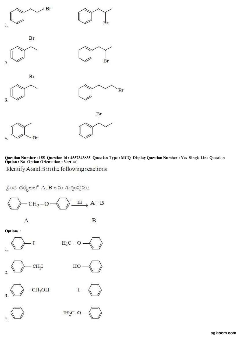 AP EAMCET 2018 Question Paper PDF with Answer Keys (8 Papers)