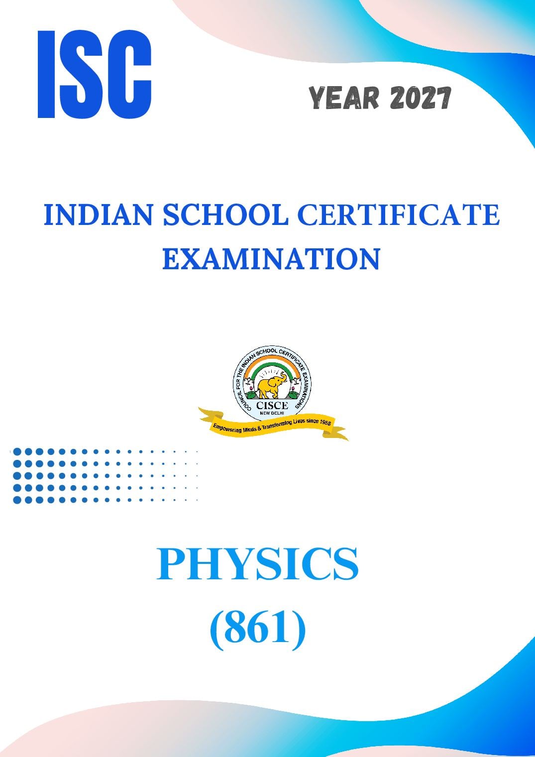 ISC Class 11 Syllabus 2027 Physics - Page 1 of 14