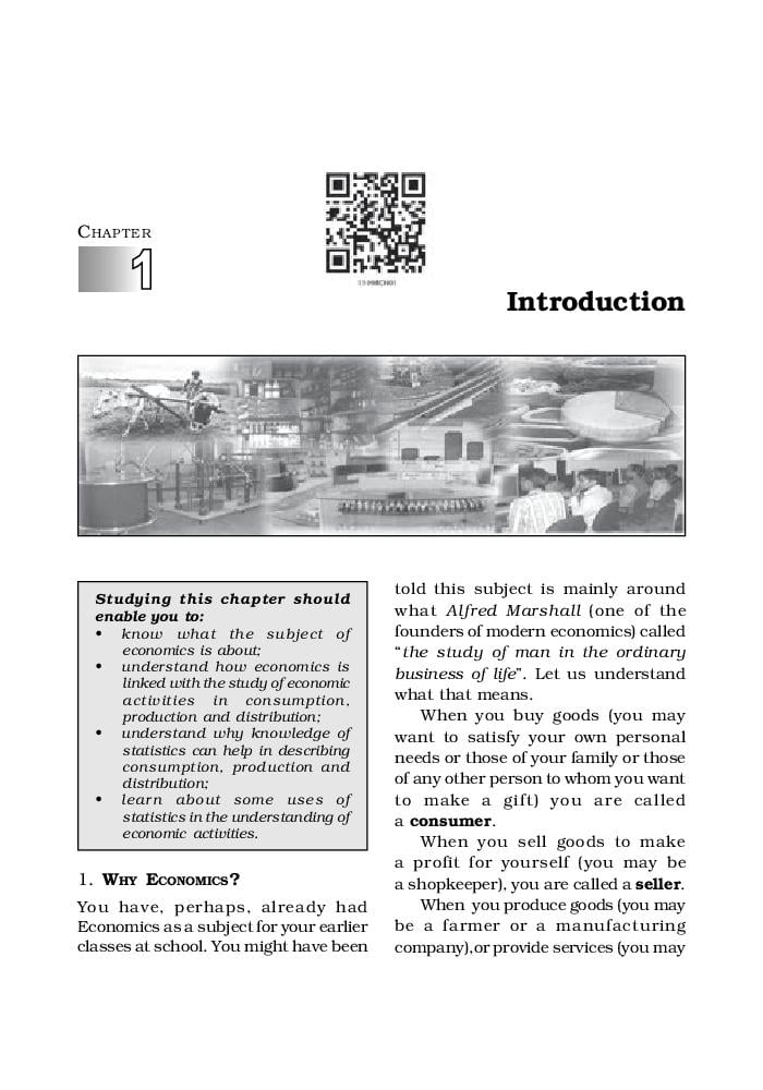 NCERT Book Class 11 Economics (Statistics for Economics) Chapter 1 Introduction - Page 1