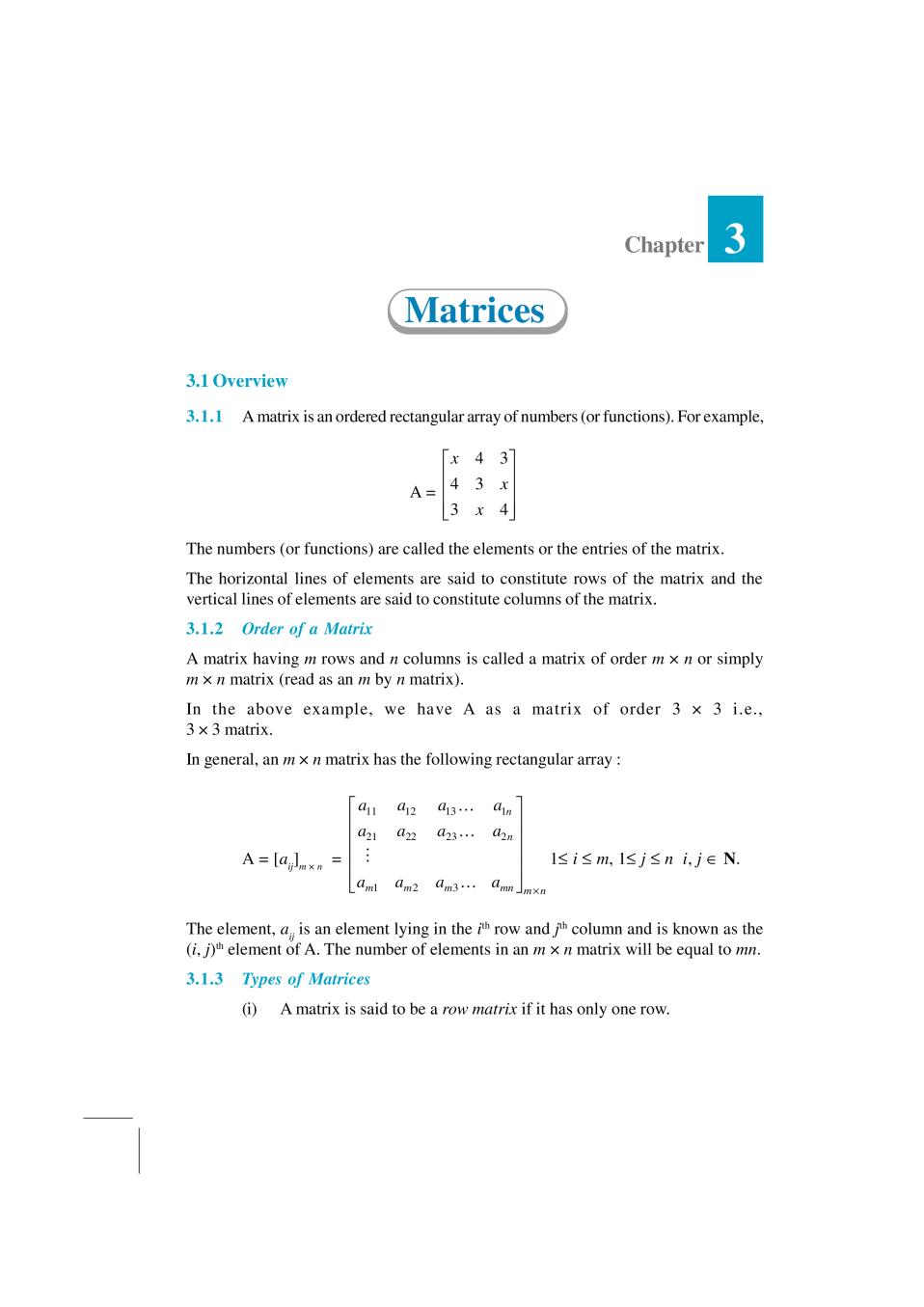 NCERT Exemplar Class 12 Maths Unit 3 Matrices - Page 1