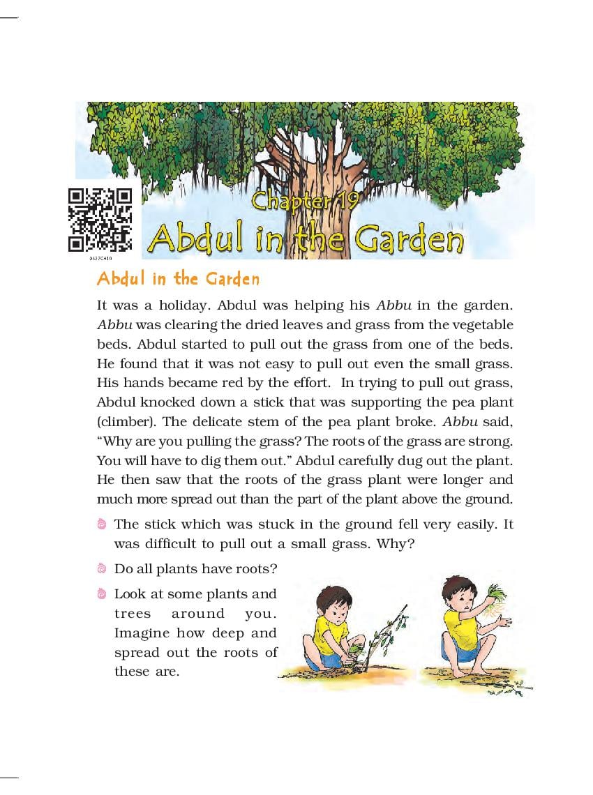 NCERT Book Class 4 EVS Chapter 19 Abdul in the Garden - Page 1