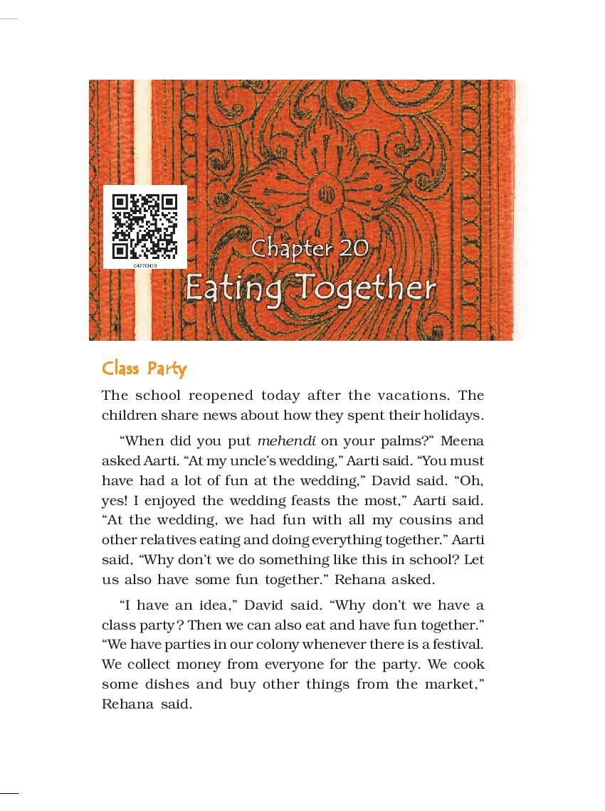 NCERT Book Class 4 EVS Chapter 20 Eating Together - Page 1